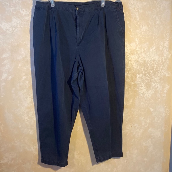 Dark blue dress pants 28w. No stains or holes. - Picture 1 of 5